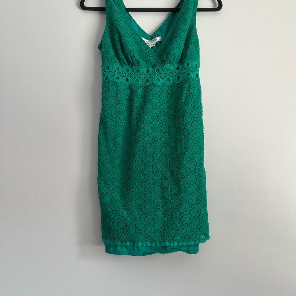 Size small Max Studio Green Lace Midi Dress